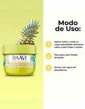 Esfoliante Corporal e Facial Raavi 200g - ABACAXI COM HORTELÃ