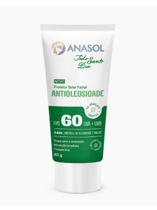 Anasol Protetor Solar Facial Todo Santo Dia FPS 60