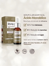 Sérum Facial Clareador Raavi Ácido Mandélico 30ml
