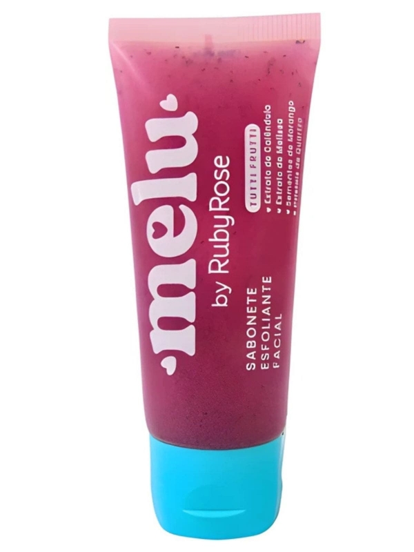 Sabonete Esfoliante Facial Tutti Frutti - Melu Ruby Rose