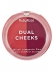 Blush Compacto Dual Cheeks Champagne e Peach Ruby Rose - Rosewood e Plum