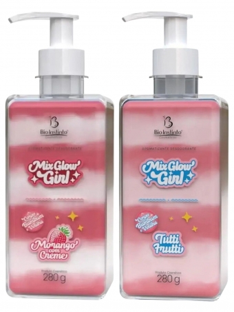 Gel Creme e Hidratante Beijavel Mix Glow Girl 280g Bio instinto