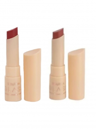 Duo Batom Creamy Matte Glass GL02 e GL05 Ruby Rose