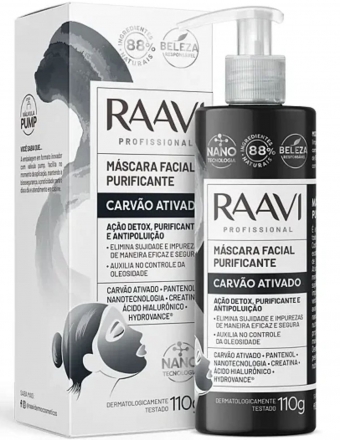 Máscaras Faciais Revitaliza Rejuvenesce Purifica Raavi