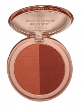 Blush Compacto Dual Cheeks Champagne e Peach Ruby Rose - Ivory e Bronze