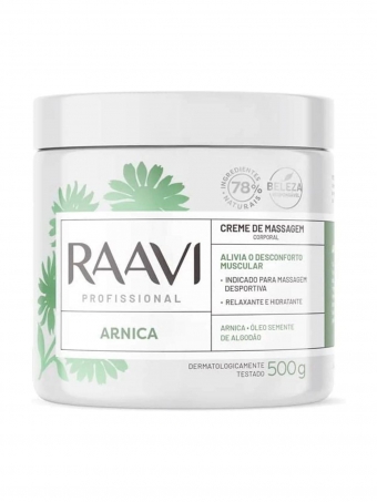Creme de Massagem Arnica Raavi 500g