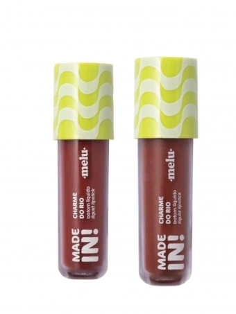 Combo Batom Liquido Charme do Rio Cores Leme e Parati Made In