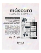 Máscaras Faciais Revitaliza Rejuvenesce Purifica Raavi - CARVÃO ATIVADO