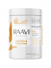 Creme de Massagem Redutor Cafeína Cúrcuma RAAVI 1Kg