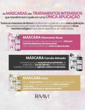 Máscaras Faciais Revitaliza Rejuvenesce Purifica Raavi - OURO