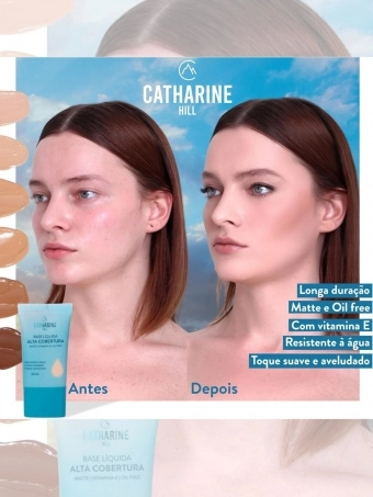 Base Líquida Alta Cobertura Catharine Hill - Cores