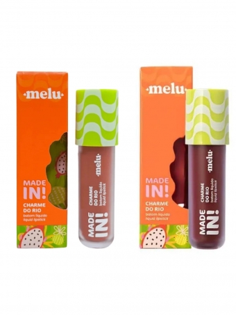 Combo Batom Liquido Charme do Rio Cores Búzios e Leblon Made In