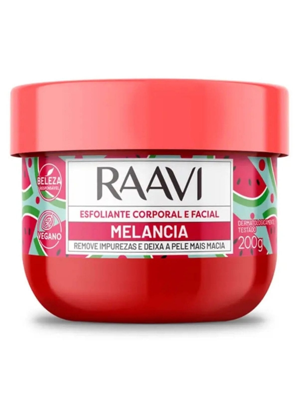 Esfoliante Corporal e Facial Raavi 200g - MELANCIA