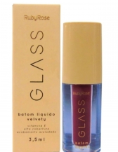 Batom Liquido Velvety Glass Rubyrose - BG05
