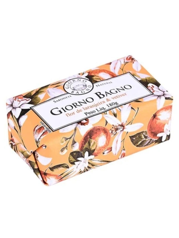 Sabonete em Barra Giorno Bagno 180g - FLOR DE LARANJEIRA E VETIVER