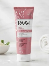 Creme Esfoliante Arroz Micronizado e Aloe Vera 200g RAAVI