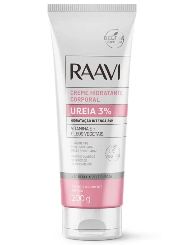 Creme Hidratante Para Pés Ureia 3% Raavi 100g