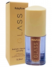 Batom Liquido Velvety Glass Rubyrose - BG01