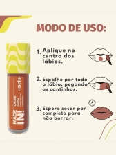 Batom líquido Charme do Rio Made In Melu