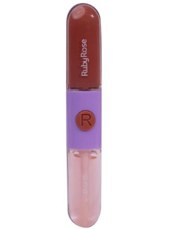 Batom E Gloss Liquido Duo Rubyrose - LD08