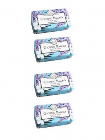 Kit 4 Sabonetes Lavanda e Vanilla - Giorno Bagno