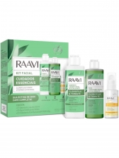 Kit Facial Cuidados Essenciais 3 Passos Raavi