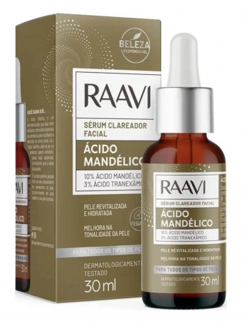 Sérum Facial Clareador Raavi Ácido Mandélico 30ml