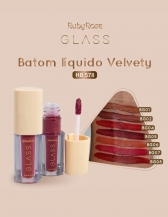 Batom Liquido Velvety Glass Rubyrose - BG05
