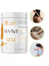 Creme de Massagem Redutor Cafeína Cúrcuma RAAVI 1Kg