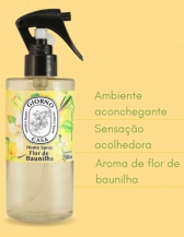 Aromatizador ambiente Giorno Casa 250ml Spray Perfumado - FLOR DE BAUNILHA
