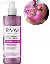 Máscaras Faciais Revitaliza Rejuvenesce Purifica Raavi - DIAMANTE ROSA