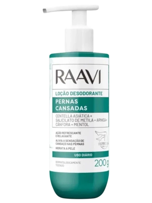 Loção Desodorante Raavi Pernas Cansadas 200ml