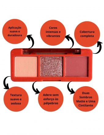 Paleta de Sombras Ruby Rose