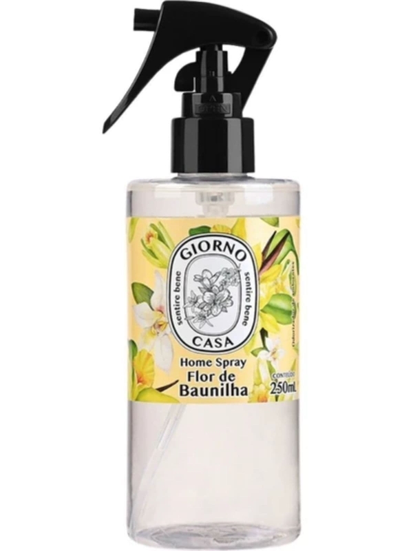 Aromatizador ambiente Giorno Casa 250ml Spray Perfumado - FLOR DE BAUNILHA