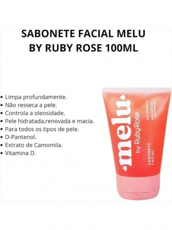 Ruby Rose Melu RR4401 Sabonete Facial 100ml