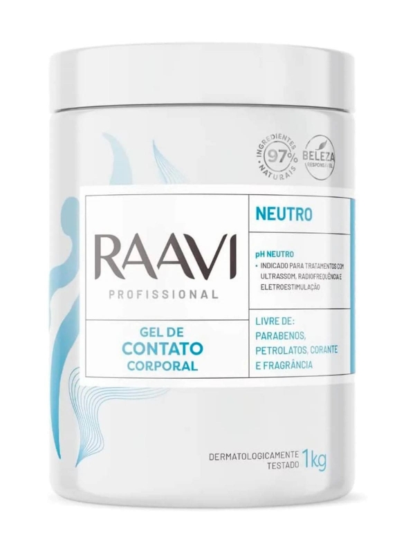 Gel de Contato Corporal Neutro Raavi 1kg
