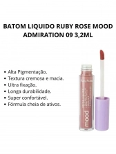 Batom Liquido Mood Hb566S9 Admiration Rubyrose