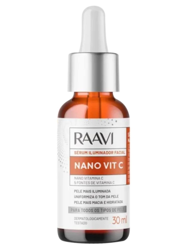 Sérum Iluminador Facial Nano Vit C Raavi 30ml