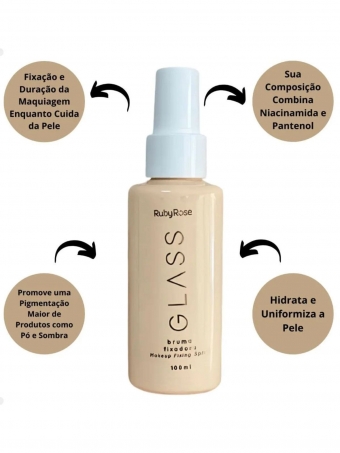 Bruma facial Fixadora Glass Ruby Rose