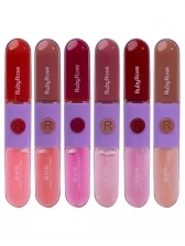 Batom E Gloss Liquido Duo Rubyrose