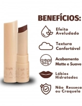 Batom Creamy Matte Glass Rubyrose - GL04