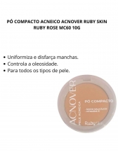 Pó Compacto Antiacne Acnover Ruby Rose - MC60