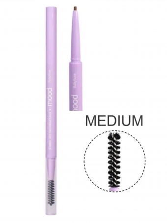 Lápis de Sobrancelha 2 Em 1 Medium Mood Ruby Rose