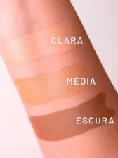 Base Stick FPS 50 Média - Pó Compacto FPS 50 Médio - Gel de Limpeza Profunda (Brinde)