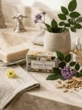 Kit 4 Sabonetes Verbena e Sandalo - Giorno Bagno