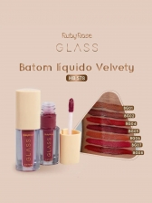 Batom Liquido Velvety Glass Ruby Rose