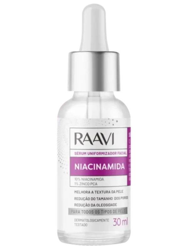 Sérum Uniformizador Facial Niacinamida Raavi 30ml