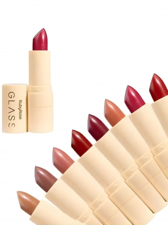 Batom Velvety Ruby Rose Glass