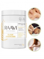 Creme de Massagem Óleos Essenciais Raavi 1Kg