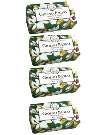 Kit 4 Sabonetes Magnolia e Lichia - Giorgino Bagno